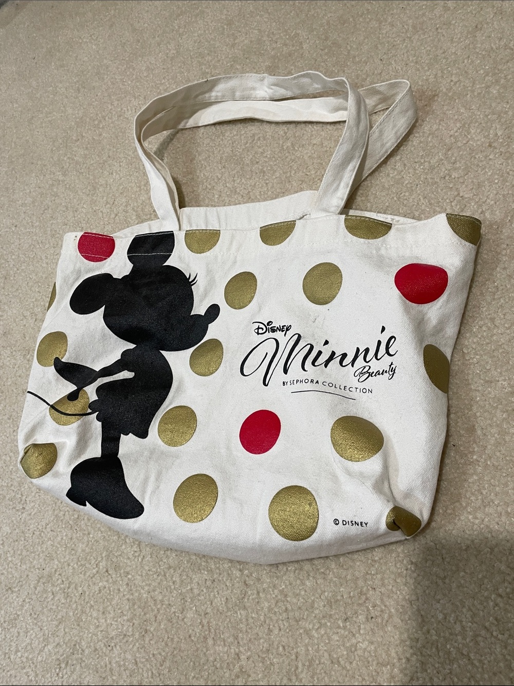 Disney Minnie Beauty By Sephora Collection Canvas Tote Bag